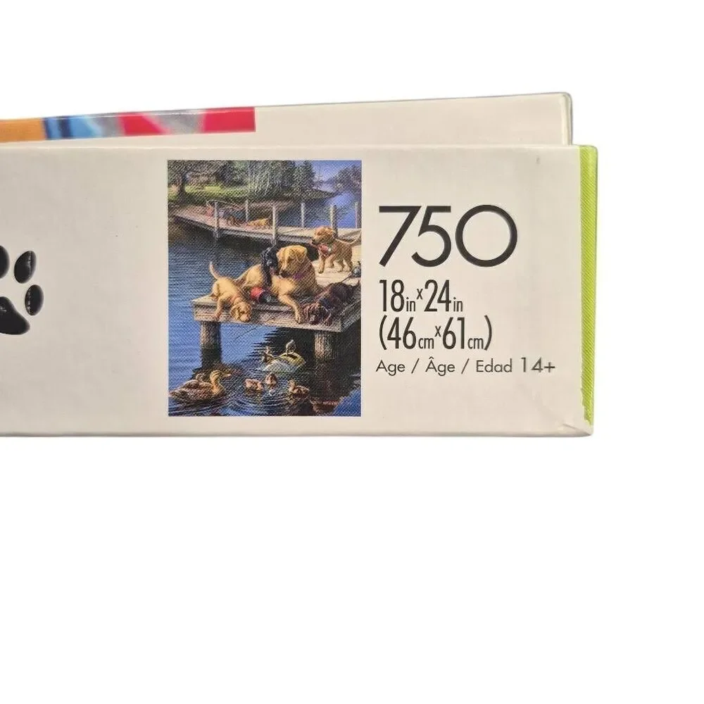 Buffalo Games Dog Days Summer School 750 pc Jigsaw Puzzle
